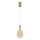 LED ljuskrona med textilsladd LED/6,3W/230V 3000K guld diameter 14 cm