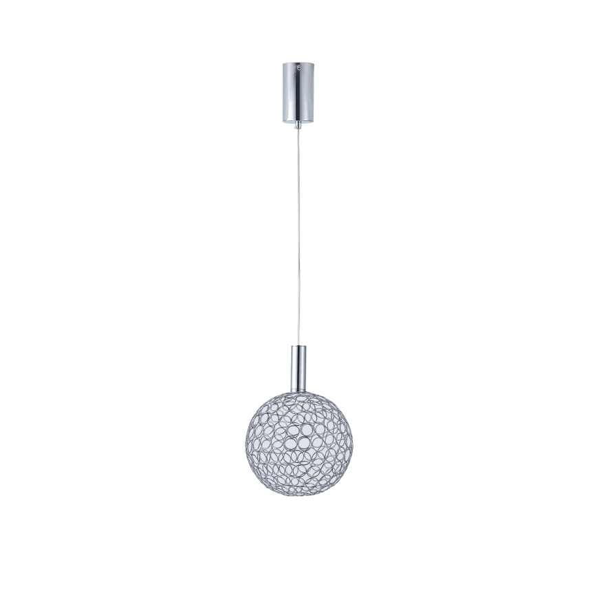 LED ljuskrona med textilsladd LED/6,3W/230V 3000K guld diameter 20 cm