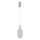 LED ljuskrona med textilsladd LED/6,3W/230V 3000K skinande krom diameter 13 cm