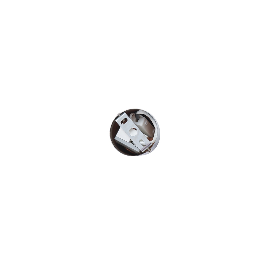 LED ljuskrona med textilsladd LED/6,3W/230V 3000K skinande krom diameter 13 cm