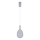 LED ljuskrona med textilsladd LED/6,3W/230V 3000K skinande krom diameter 14 cm