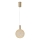 LED ljuskrona med textilsladd LED/6,3W/230V 3000K skinande krom diameter 20 cm