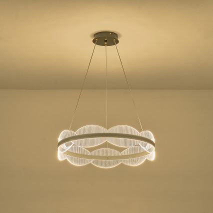 LED ljuskrona med textilsladd LED/60W/230V 3000K