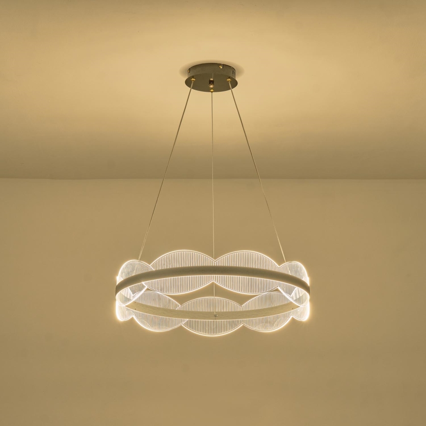 LED ljuskrona med textilsladd LED/60W/230V 3000K