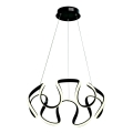 LED ljuskrona med textilsladd LED/60W/230V 3000K svart