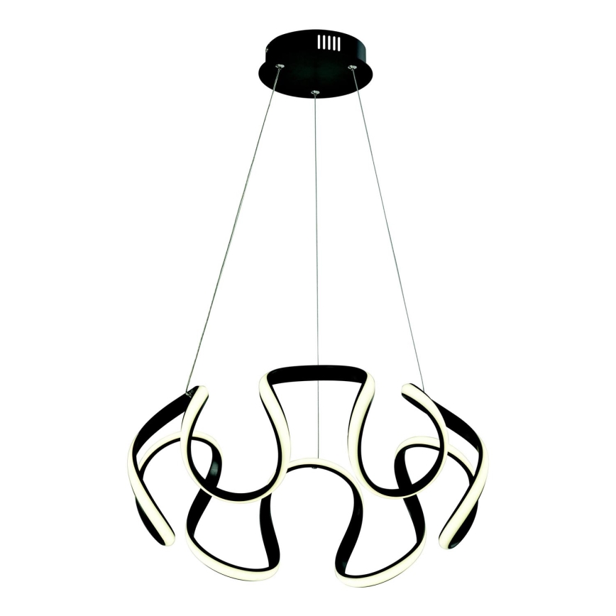 LED ljuskrona med textilsladd LED/60W/230V 3000K svart