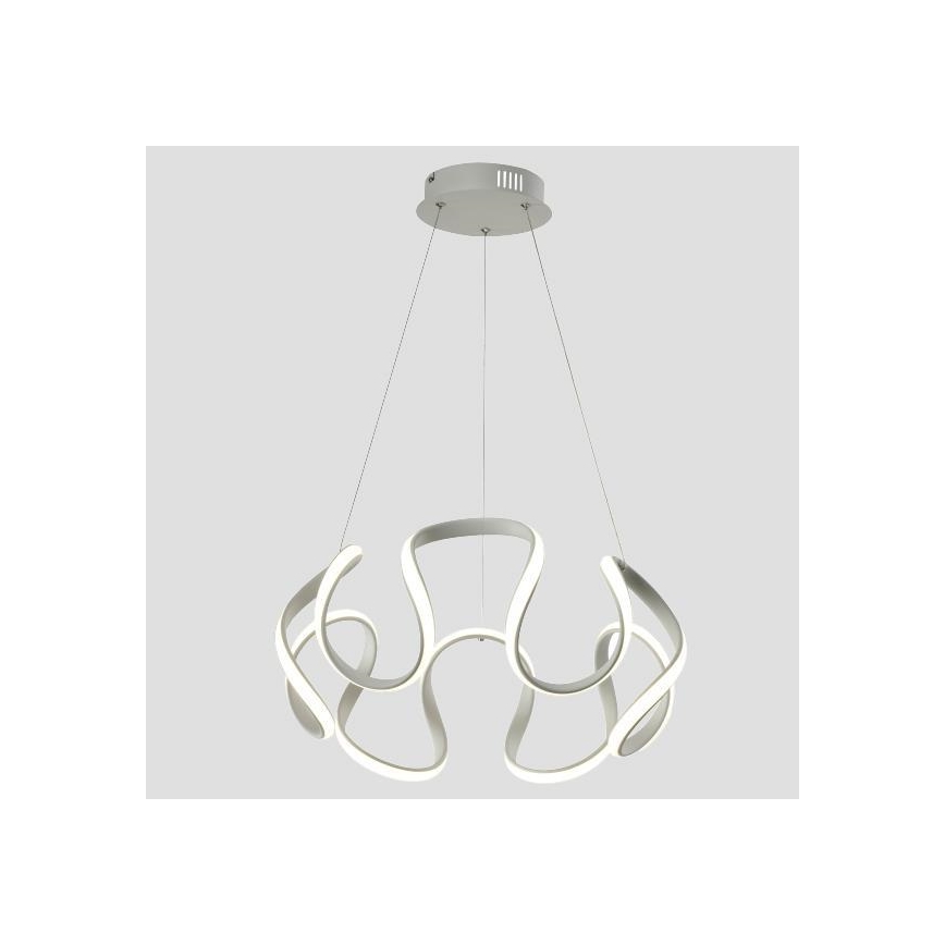 LED ljuskrona med textilsladd LED/60W/230V 3000K vit