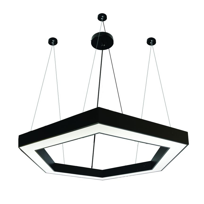 LED ljuskrona med textilsladd LED/60W/230V 4000K diameter 120 cm