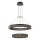 LED ljuskrona med textilsladd LED/62W/230V 3000K 62x120 cm