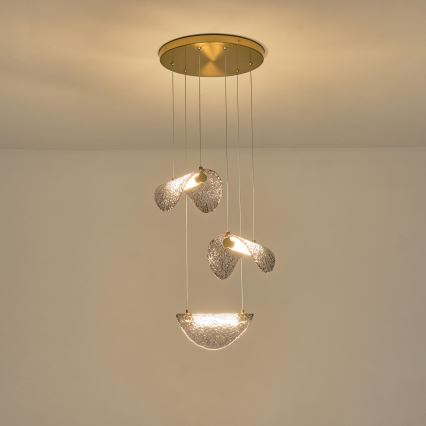 LED ljuskrona med textilsladd LED/6W/230V 3000K