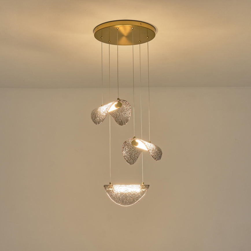 LED ljuskrona med textilsladd LED/6W/230V 3000K