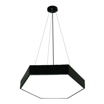 LED ljuskrona med textilsladd LED/70W/230V 4000K diameter 80 cm
