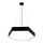 LED ljuskrona med textilsladd LED/70W/230V 4000K diameter 80 cm