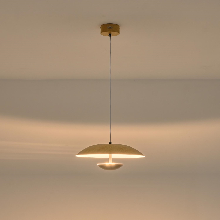 LED ljuskrona med textilsladd LED/7W/230V 3000K diameter 34,5 cm
