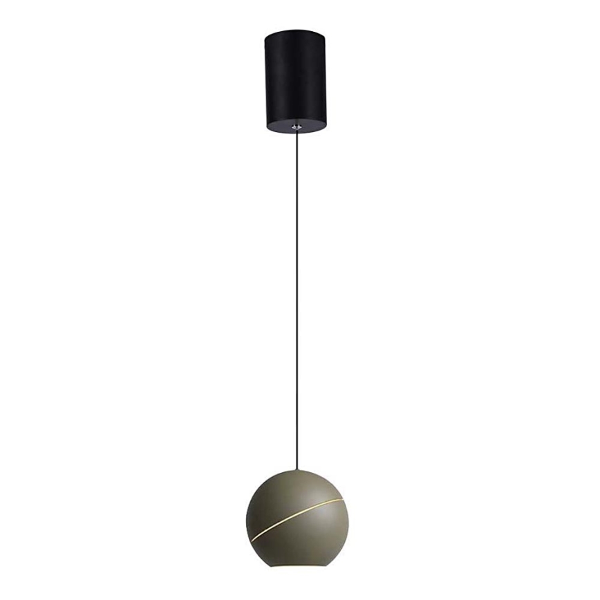 LED ljuskrona med textilsladd LED/8,5W/230V 3000K grå