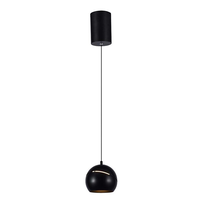 LED ljuskrona med textilsladd LED/8,5W/230V 3000K svart