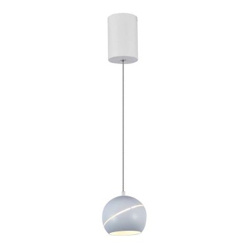 LED ljuskrona med textilsladd LED/8,5W/230V 3000K vit