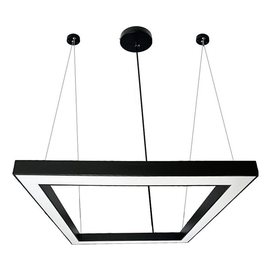 LED ljuskrona med textilsladd LED/80W/230V 4000K 120x120 cm svart