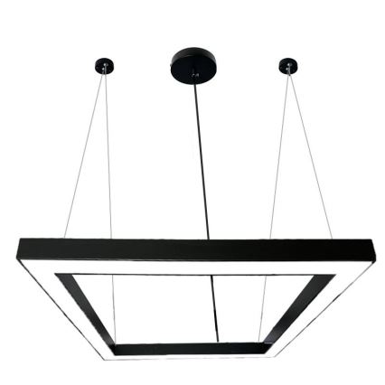 LED ljuskrona med textilsladd LED/80W/230V 4000K 120x120 cm svart