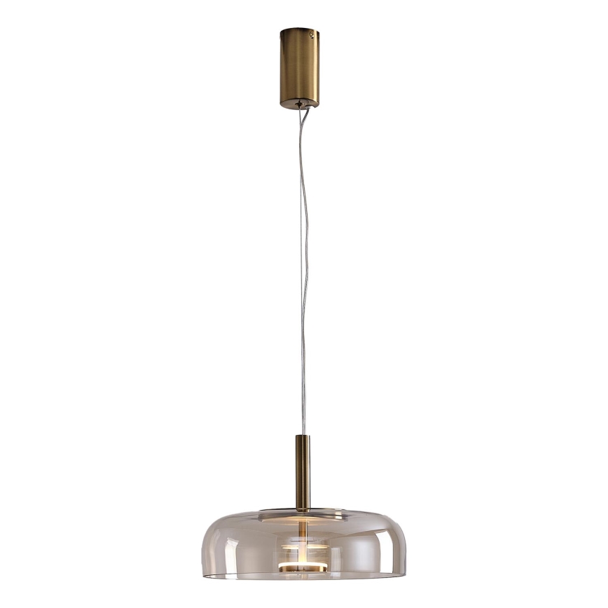 LED ljuskrona med textilsladd LED/8W/230V 3000K diameter 30 cm