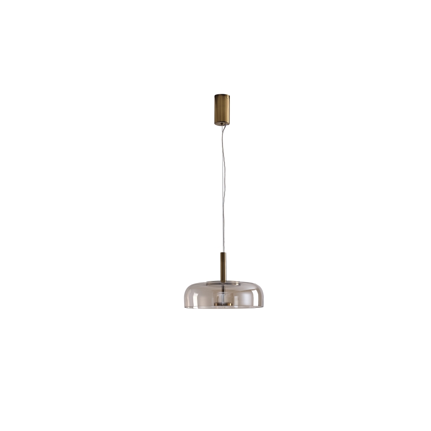 LED ljuskrona med textilsladd LED/8W/230V 3000K diameter 30 cm