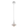 LED ljuskrona med textilsladd LED/9W/230V diameter 14 cm vit