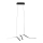 LED ljuskrona med textilsladd LOOP LED/28W/230V svart