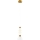 LED ljuskrona med textilsladd LUCCO LED/13W/230V diameter 15 cm guld