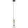 LED ljuskrona med textilsladd LUCCO LED/13W/230V diameter 15 cm rökig