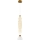 LED ljuskrona med textilsladd LUCCO LED/18W/230V diameter 15 cm guld