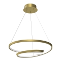LED ljuskrona med textilsladd LUCERO LED/48W/230V guld