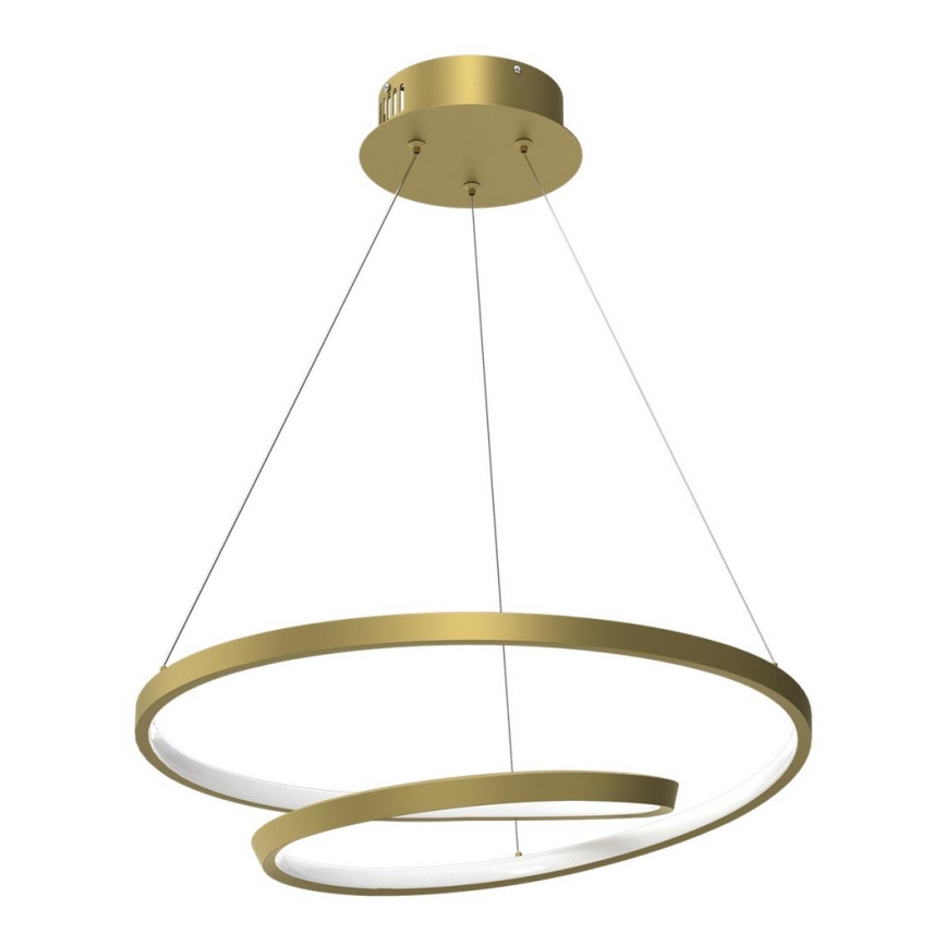 LED ljuskrona med textilsladd LUCERO LED/48W/230V guld