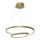 LED ljuskrona med textilsladd LUCERO LED/48W/230V guld