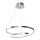 LED ljuskrona med textilsladd LUCERO LED/48W/230V skinande krom