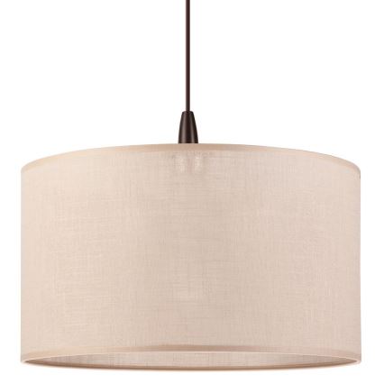 LED ljuskrona med textilsladd NOEL 1xE27/60W/230V beige