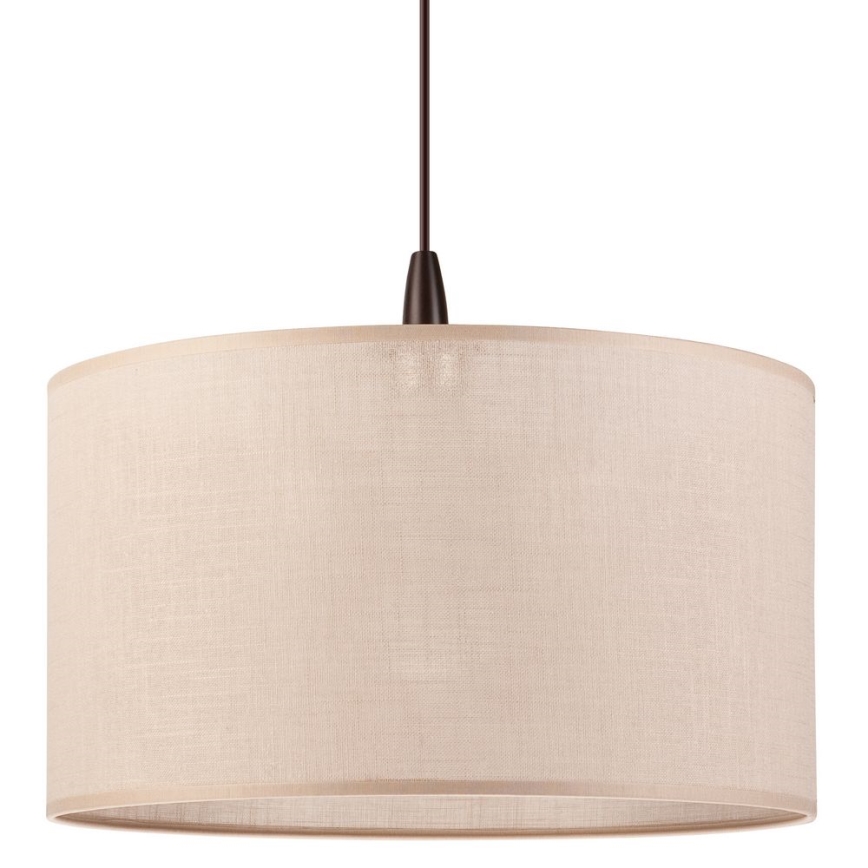 LED ljuskrona med textilsladd NOEL 1xE27/60W/230V beige