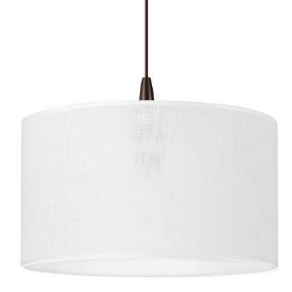 LED ljuskrona med textilsladd NOEL 1xE27/60W/230V vit