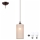 LED ljuskrona med textilsladd NOEL MINI 1xE27/60W/230V beige