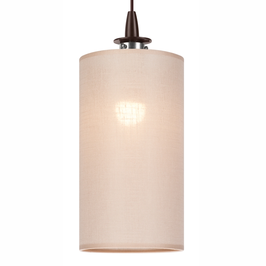 LED ljuskrona med textilsladd NOEL MINI 1xE27/60W/230V beige