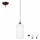 LED ljuskrona med textilsladd NOEL MINI 1xE27/60W/230V vit
