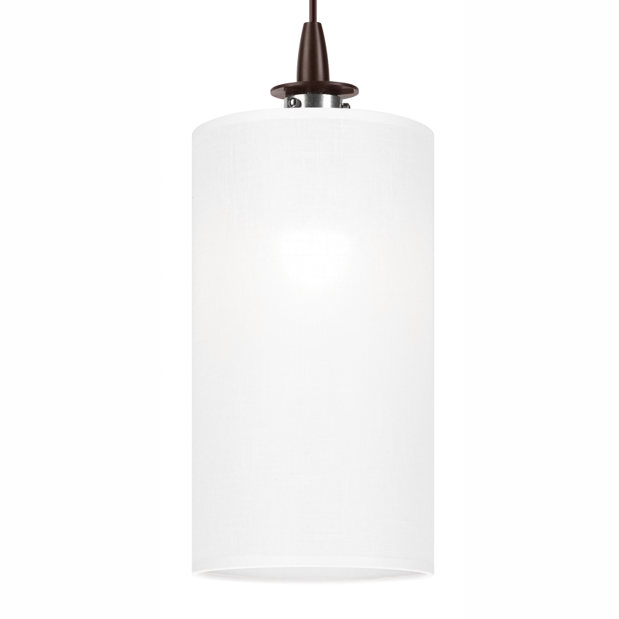 LED ljuskrona med textilsladd NOEL MINI 1xE27/60W/230V vit