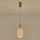 LED ljuskrona med textilsladd PERFORATO LED/6,3W/230V 3000K guld diameter 13 cm