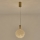 LED ljuskrona med textilsladd PERFORATO LED/6,3W/230V 3000K guld diameter 20 cm