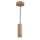 LED ljuskrona med textilsladd PIPE 1xGU10/5W/230V matt ek