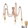 LED ljuskrona med textilsladd ROPE CASA 5xE27/10W/230V spindel