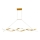 LED ljuskrona med textilsladd TWIST LED/37W/230V 4000K 120 cm guld
