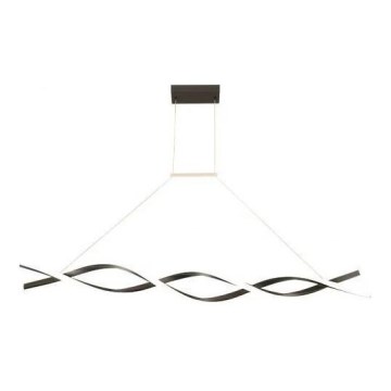LED ljuskrona med textilsladd TWIST LED/37W/230V 4000K 120 cm svart