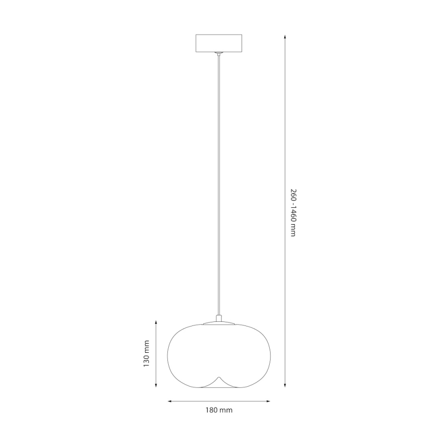 LED ljuskrona med textilsladd VASO LED/4W/230V diameter 18 cm guld/rökig