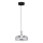 LED ljuskrona med textilsladd VETRO LED/6W/230V diameter 23 cm grå/svart