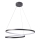 LED ljuskrona med textilsladd ZEFIRA LED/52W/230V 4000K diameter 60 cm antracit